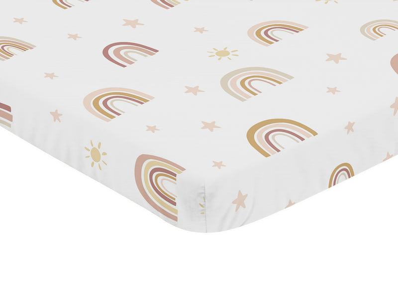 Boho Rainbow Collection Mini Crib Sheet
