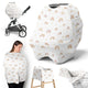 Boho Rainbow Collection Multi Use Baby Car Seat and Nursing Cover