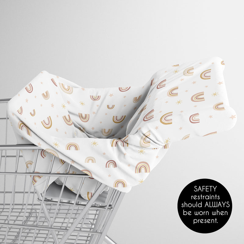 Boho Rainbow Collection Multi Use Baby Car Seat and Nursing Cover