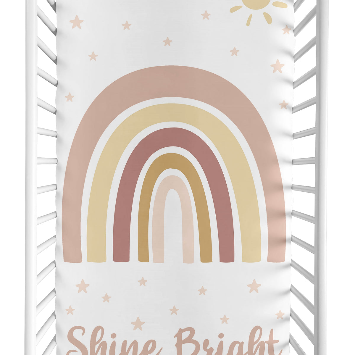 Boho Rainbow Collection Photo Op Crib Sheet