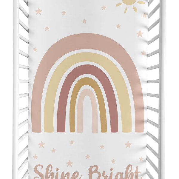 Boho Rainbow Collection Photo Op Crib Sheet alternate view