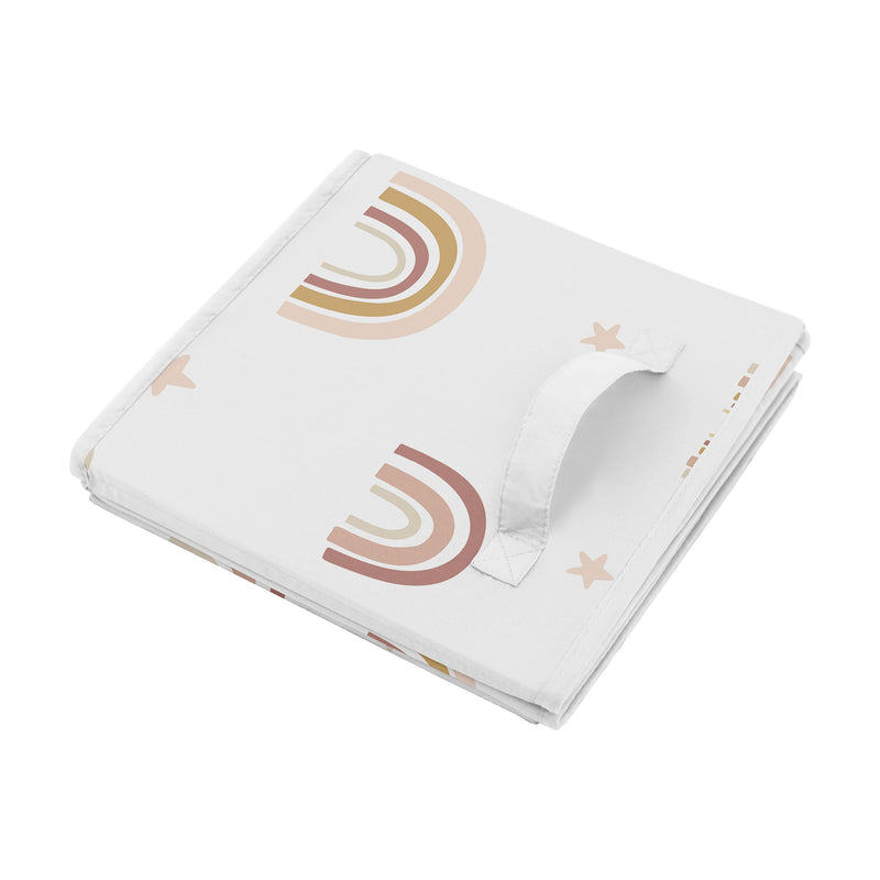 Boho Rainbow Collection Foldable Fabric Storage Bins