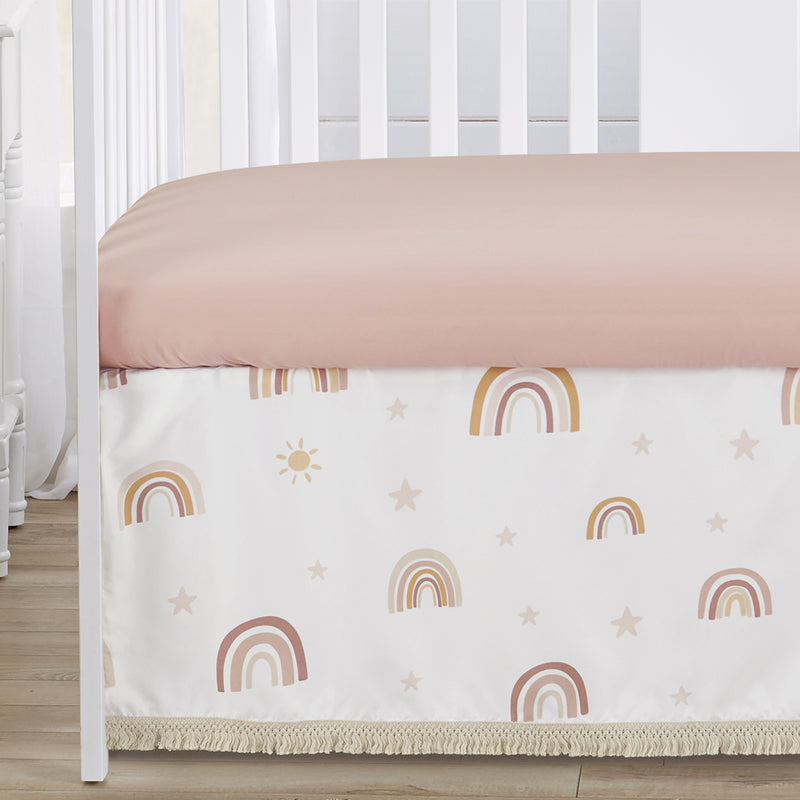 Boho Rainbow Collection Sweet Jojo Designs 6 Piece Crib Bedding + BreathableBaby Breathable Mesh Liner