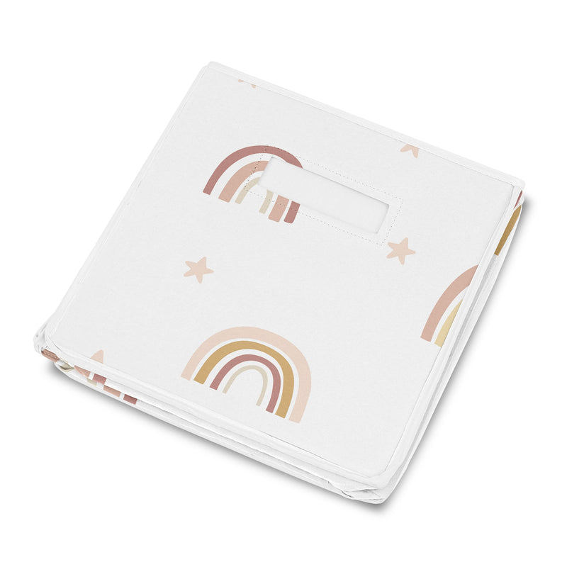 Boho Rainbow Collection Fabric Toy Bin Storage