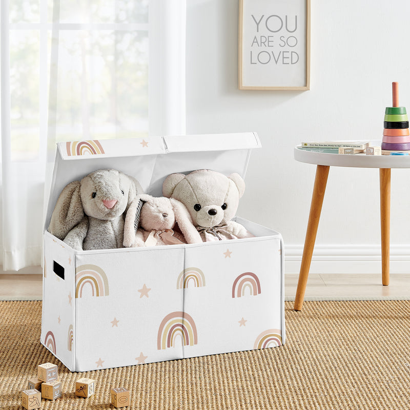 Boho Rainbow Collection Fabric Toy Bin Storage