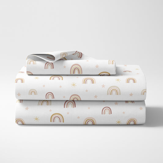 Boho Rainbow Collection Twin Sheet Set