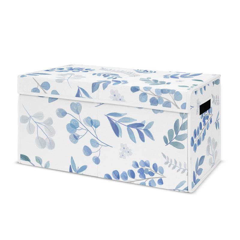 Botanical Blue Collection Fabric Toy Bin Storage