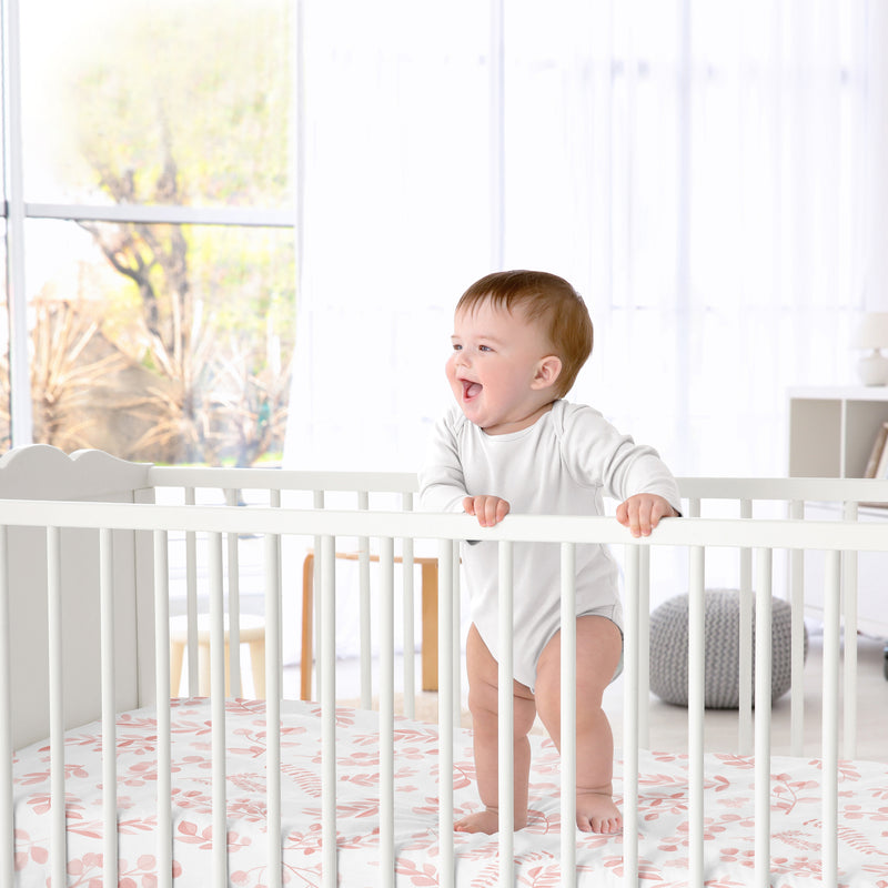 Botanical Blush Pink Collection 2 Pack Crib Sheets