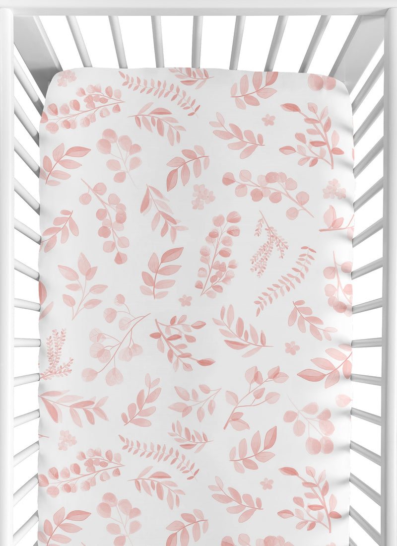 Botanical Blush Pink Collection 2 Pack Crib Sheets