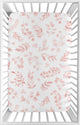 Botanical Blush Pink Collection Mini Crib Sheet