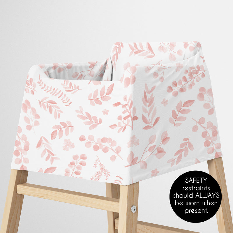 Botanical Blush Pink Collection Multi Use Baby Car Seat and Nursing Cover
