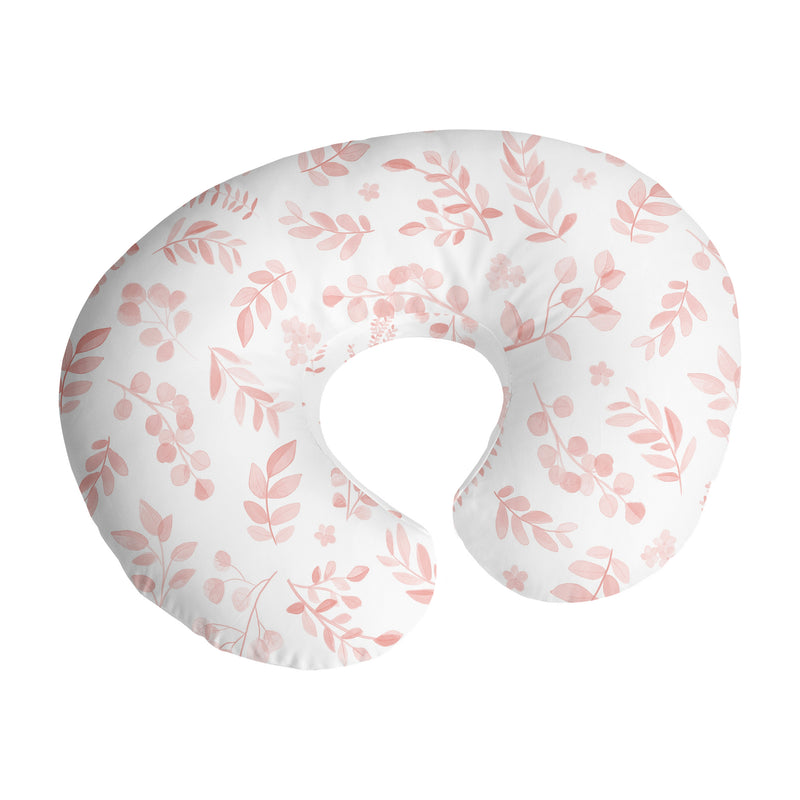 Botanical Blush Pink Collection Nursing Breastfeeding Pillow Cover