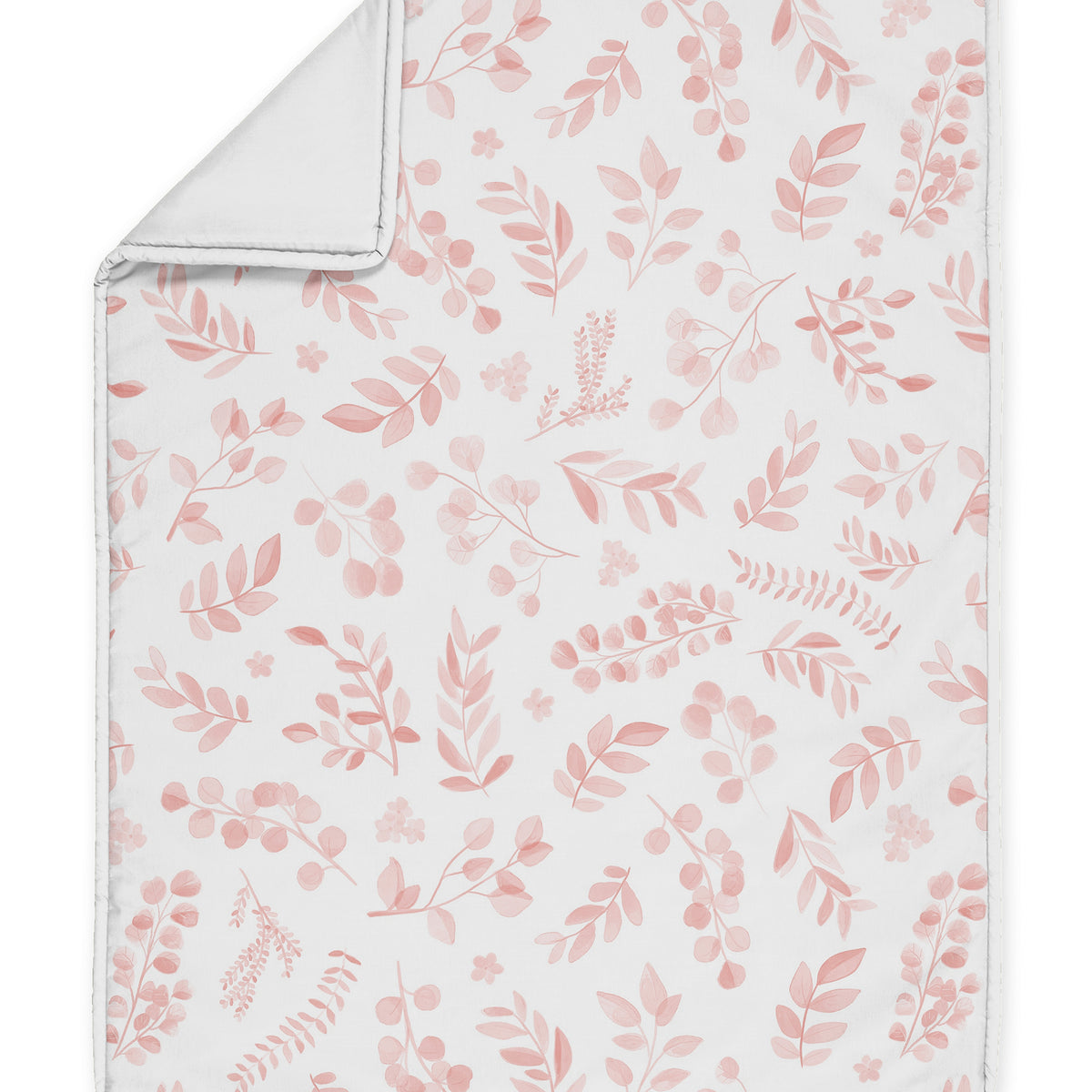 Botanical Blush Pink Collection Sweet Jojo Designs 6 Piece Crib Bedding + BreathableBaby Breathable Mesh Liner