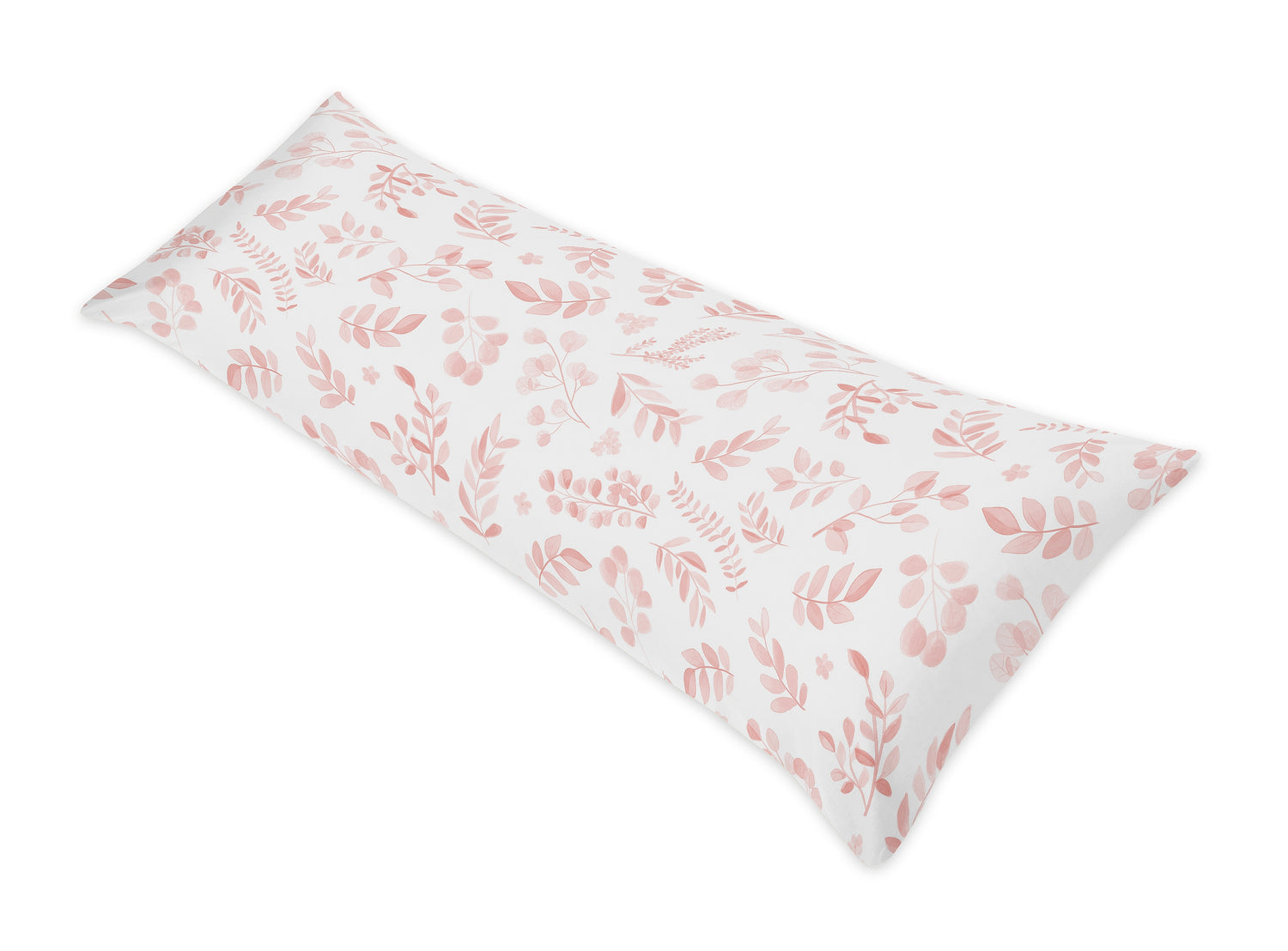 Botanical Blush Pink Collection Full Length Body Pillow Cover