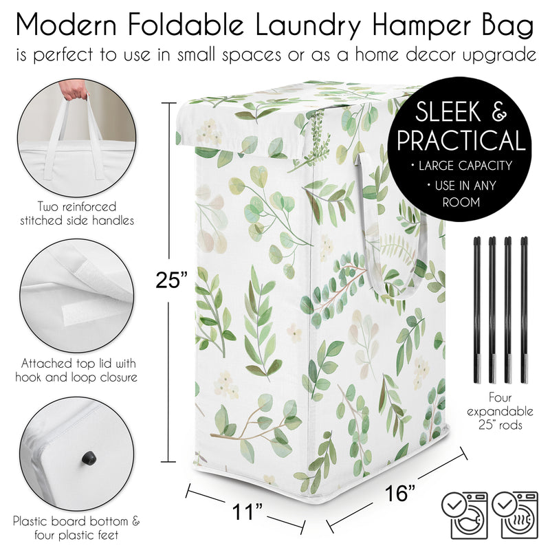 Botanical Collection Laundry Hamper with Handles