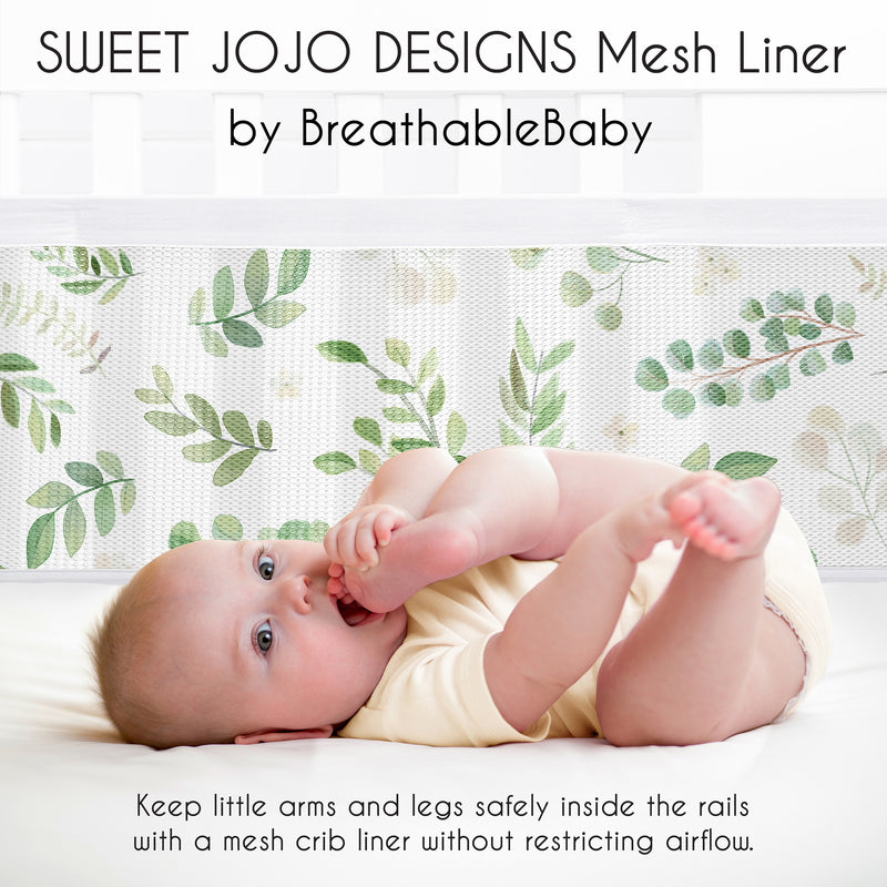 Botanical Collection Sweet Jojo Designs + BreathableBaby Breathable Mesh Crib Liner