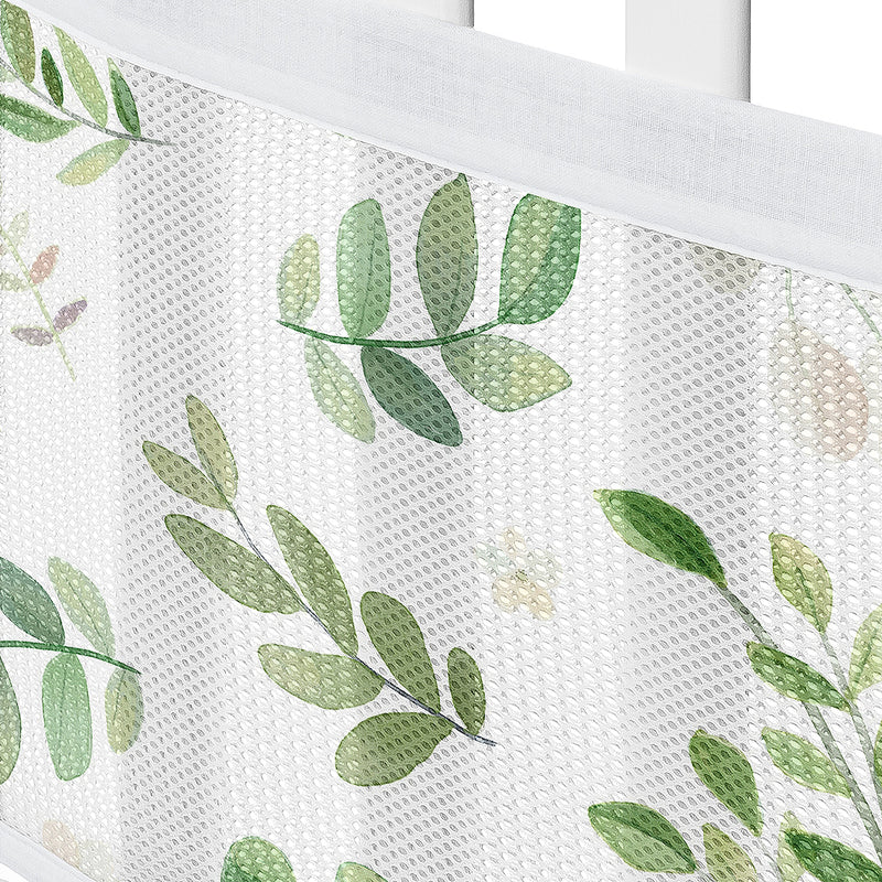 Botanical Collection Sweet Jojo Designs + BreathableBaby Breathable Mini Mesh Crib Liner Anti Bumper Pad