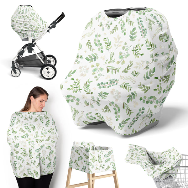 Botanical Collection Multi Use Baby Car Seat and Nursing Cover