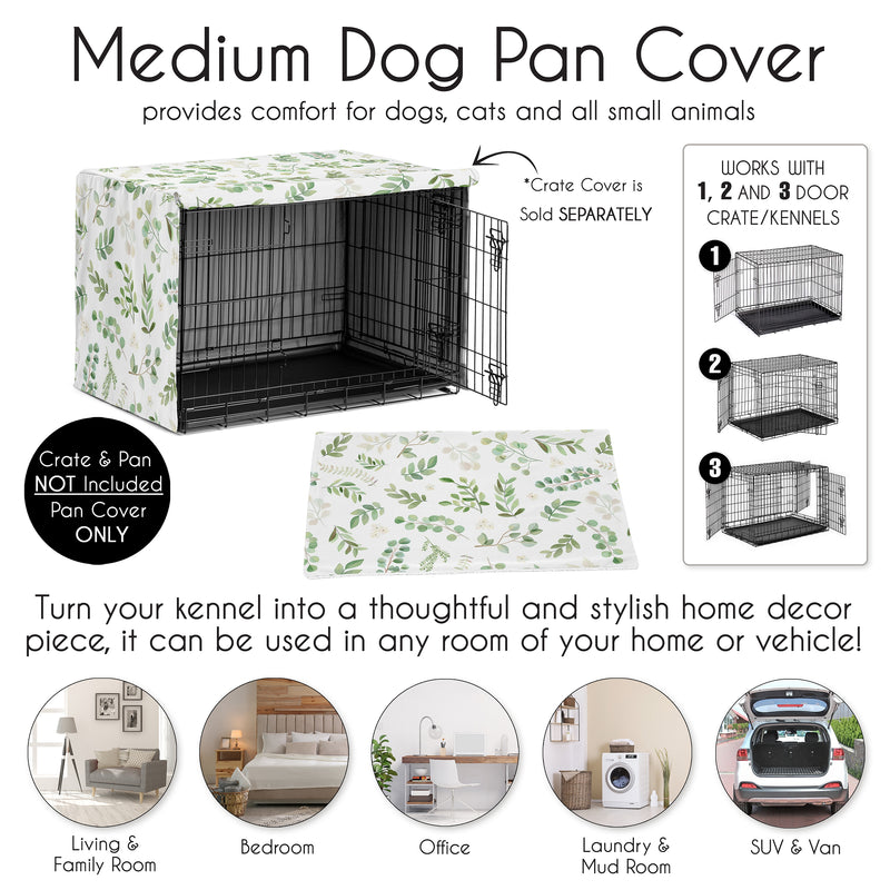 Botanical Collection Dog Crate Bottom Tray Pan Cover 36in.