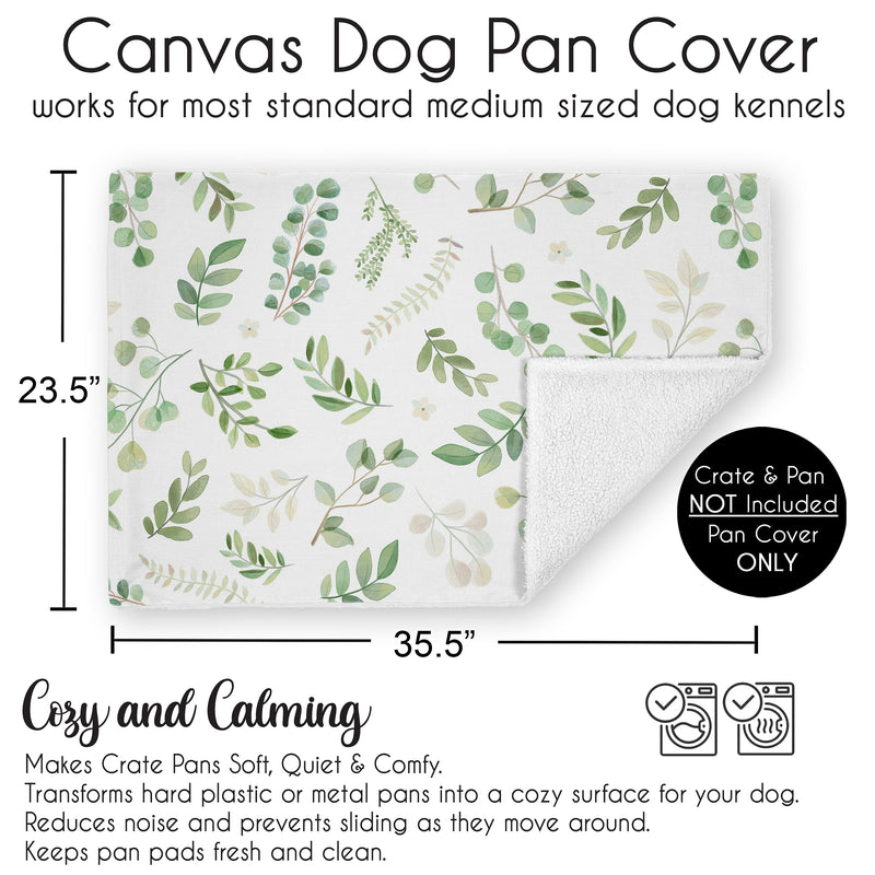 Botanical Collection Dog Crate Bottom Tray Pan Cover 36in.