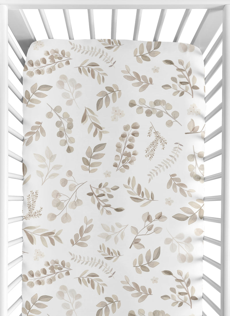 Botanical Taupe Collection 2 Pack Crib Sheets