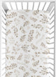 Botanical Taupe Collection Crib Sheet