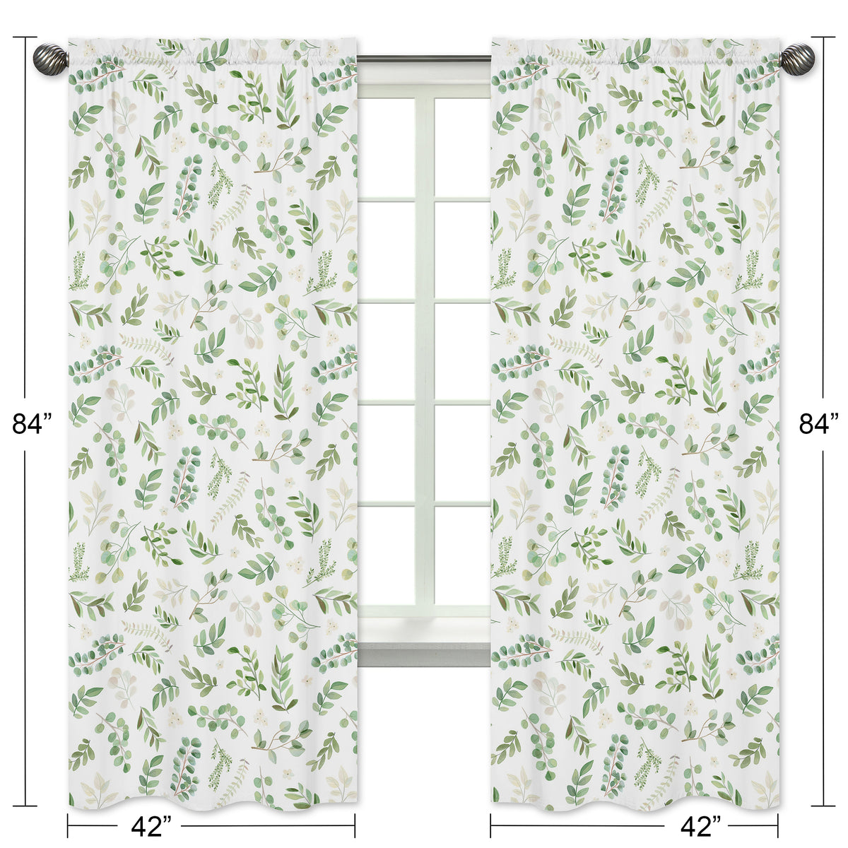 Botanical Collection Window Panels - Set of 2
