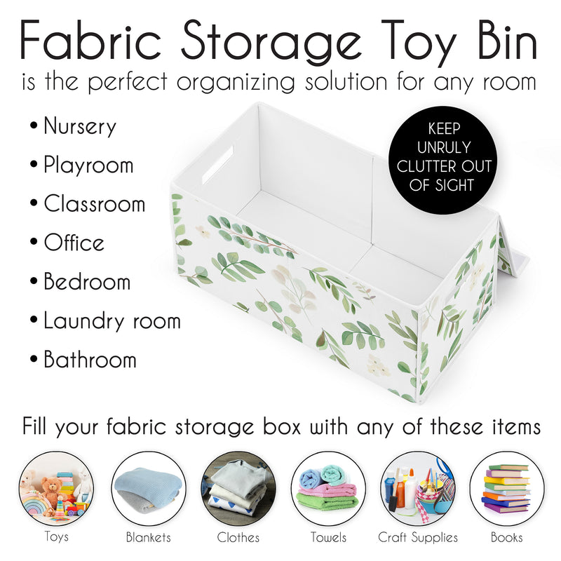Botanical Collection Fabric Toy Bin Storage