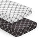 Ballerina and Ballet Bows Black Collection 2 Pack Crib Sheets