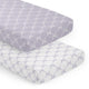 Ballerina and Ballet Bows Purple Collection 2 Pack Crib Sheets