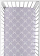 Ballerina and Ballet Bows Purple Collection Crib Sheet