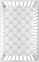 Ballerina and Ballet Bows Purple Collection Mini Crib Sheet