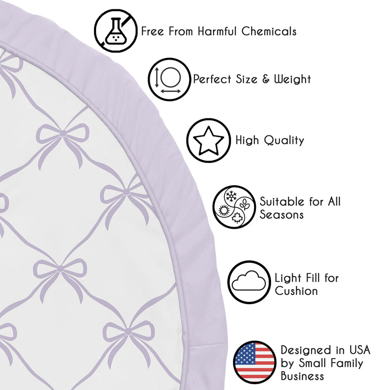 Ballerina and Ballet Bows Purple Collection Playmat
