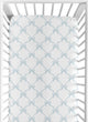 Ballerina and Ballet Bows Blue Collection Crib Sheet