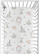 Bunny Floral Collection Crib Sheet
