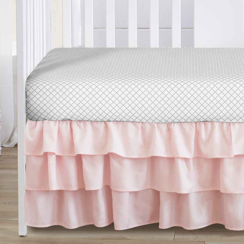 Bunny Floral Collection 4 Piece Bumperless Crib Bedding