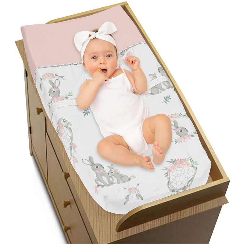Bunny Floral Collection Changing Pad Cover