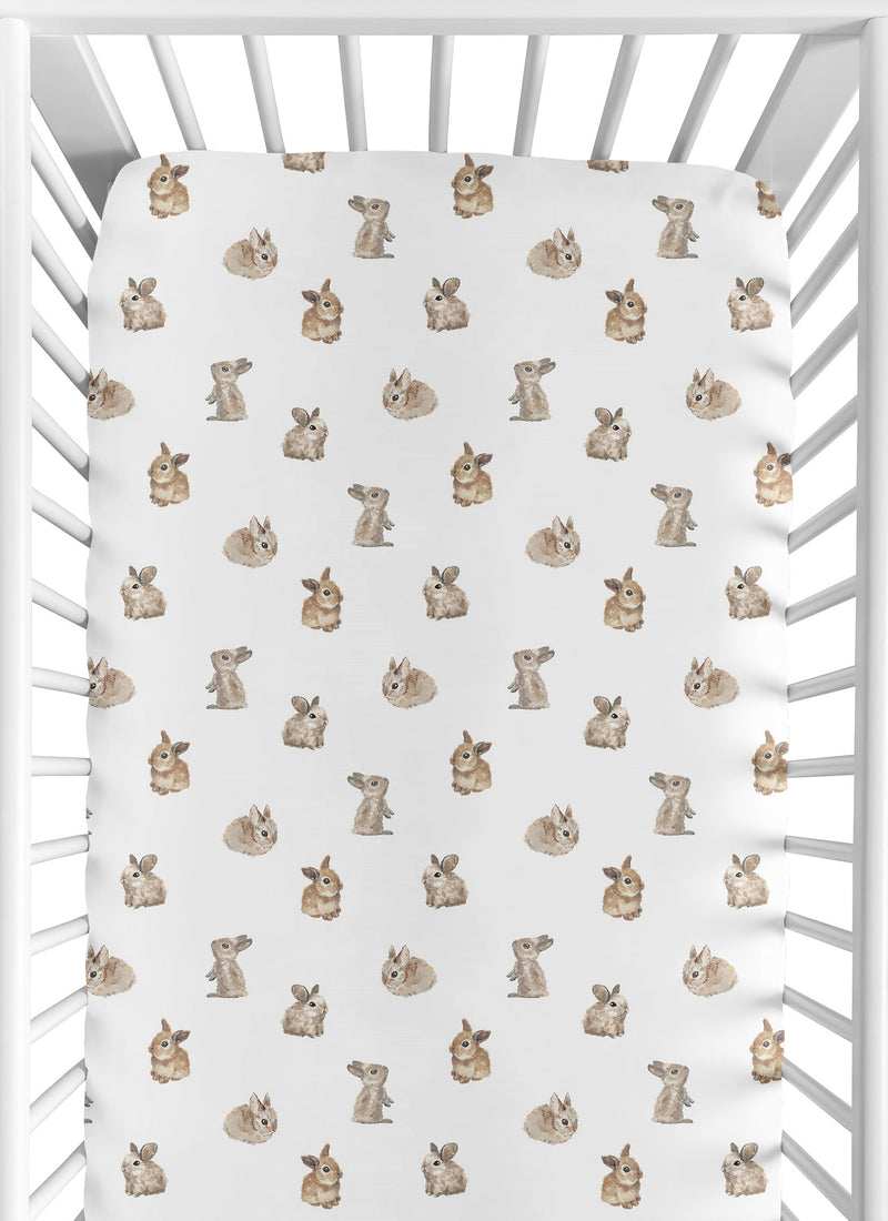 Woodland Bunny Collection Crib Sheet