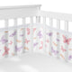 Butterfly Blush Pink and Purple Collection Sweet Jojo Designs + BreathableBaby Breathable Mesh Crib Liner
