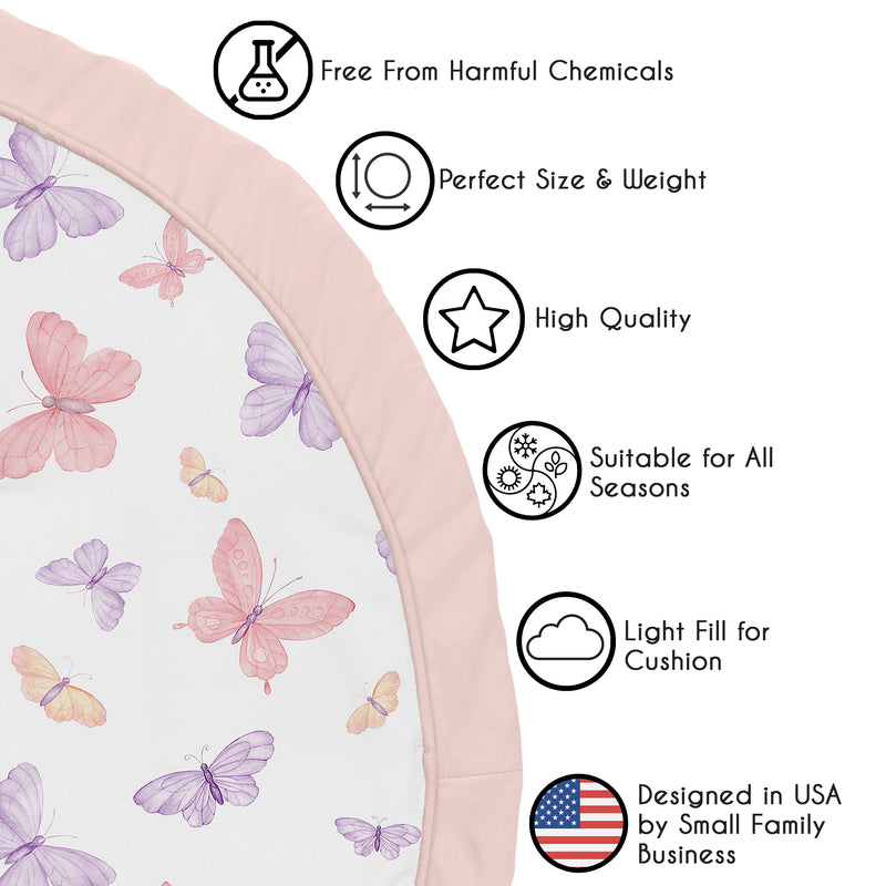 Butterfly Blush Pink and Purple Collection Playmat