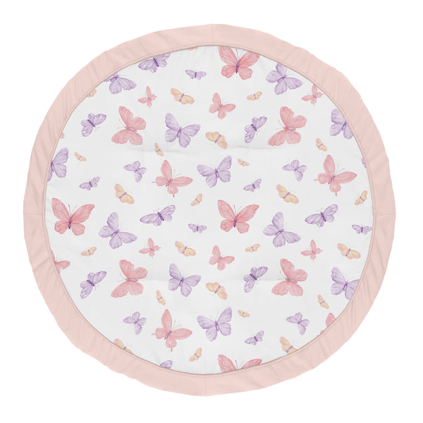 Butterfly Blush Pink and Purple Collection Playmat