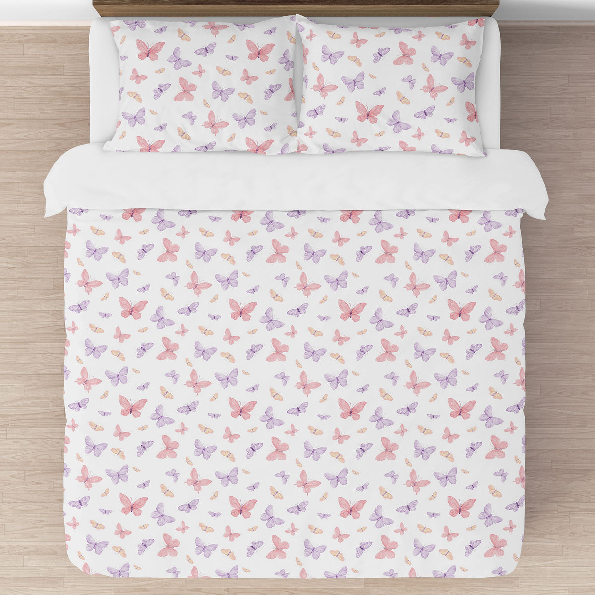 Butterfly Blush Pink and Purple Collection Full/Queen Bedding