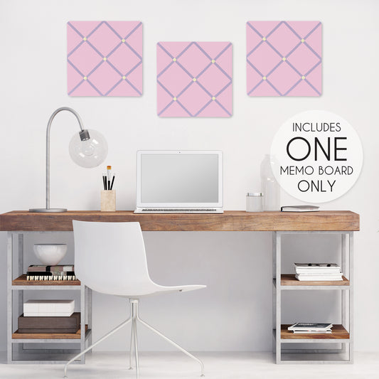 Butterfly Pink and Purple Fabric Memo Board