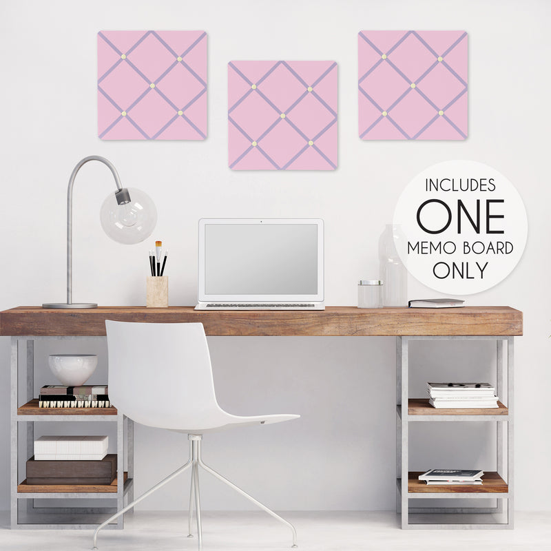 Butterfly Pink and Purple Fabric Memo Board