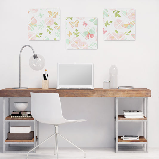 Butterfly Floral Collection Fabric Memo Board