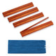 (20in.) Cherry Stain Wooden Mahjong Racks with Pushers & Travel Bag - Set of 4