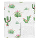 Cactus Floral Collection Baby Blanket