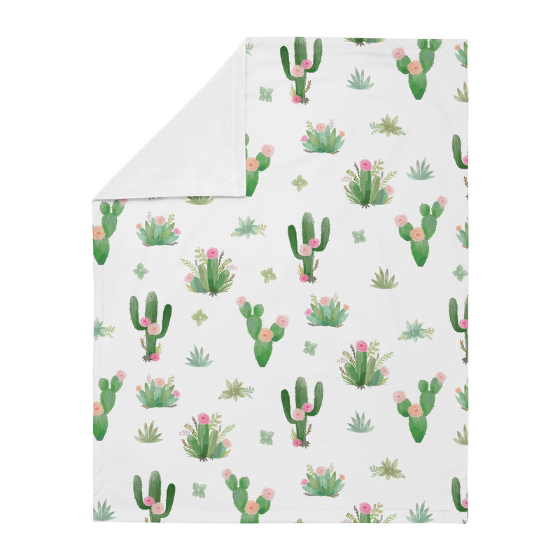Cactus Floral Collection Baby Blanket
