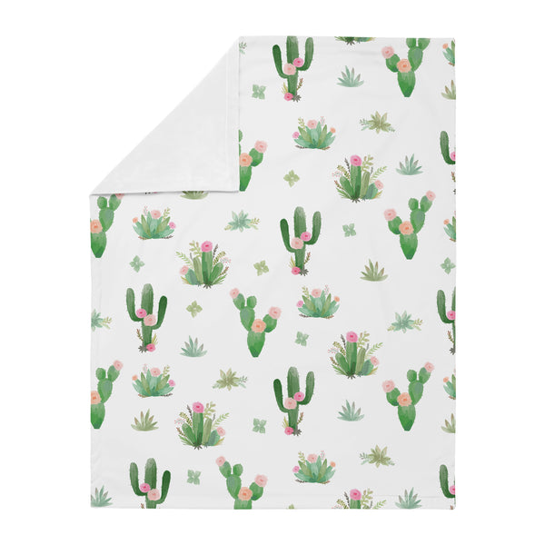 Cactus Floral Collection Baby Blanket alternate view