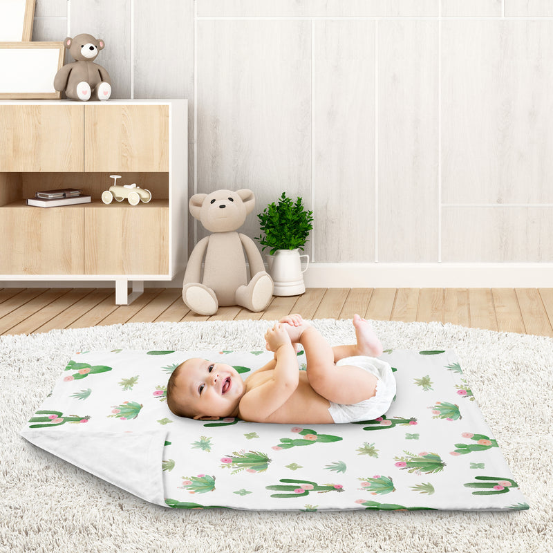 Cactus Floral Collection Baby Blanket